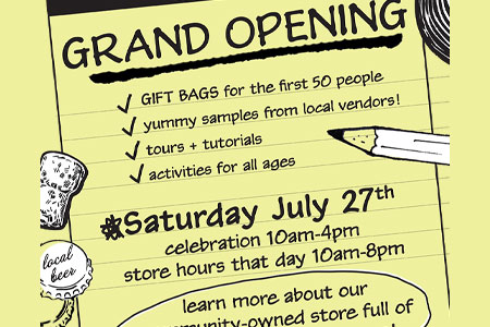 Grand Opening! SNAP update! DEALS! 