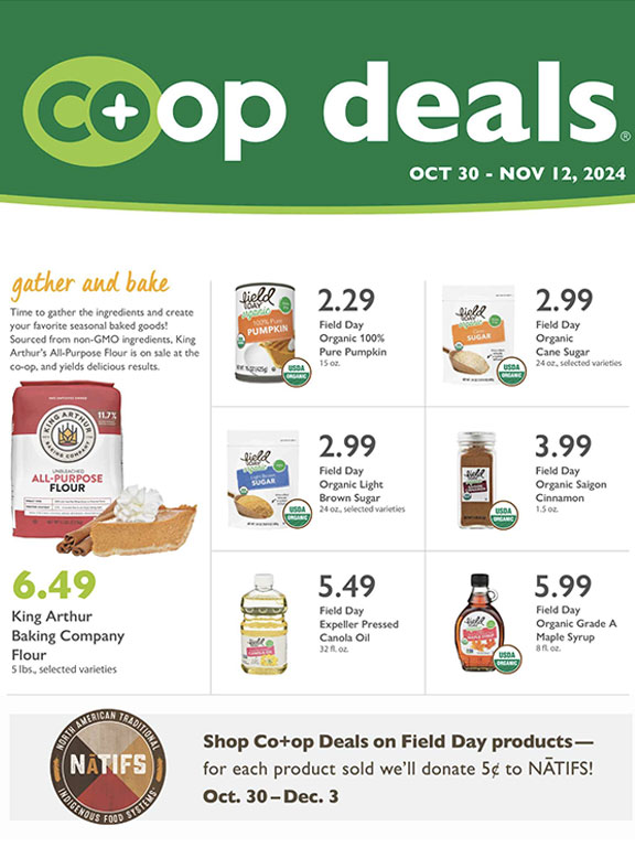 See Our Bi-Monthly Co-op Deals at Wild Onion Market!