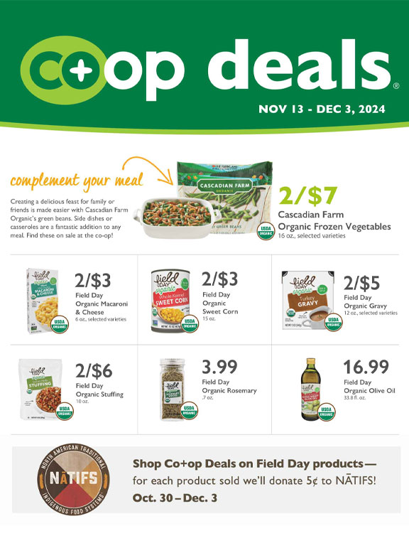 See Our Bi-Monthly Co-op Deals at Wild Onion Market!