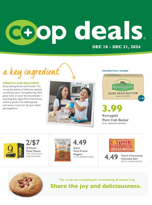 See Our Bi-Monthly Co-op Deals at Wild Onion Market!