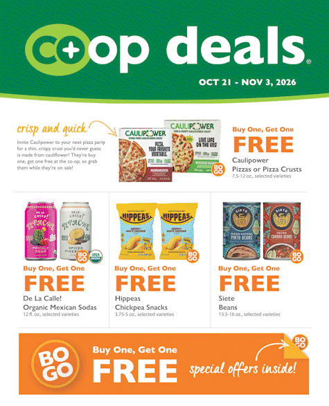 Wild Onion Market Co+op Deals October 21 - November 3 2026